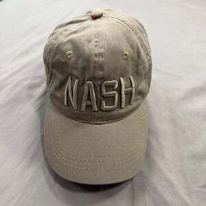 NASH Embroidered Olive Green Baseball Cap Hat